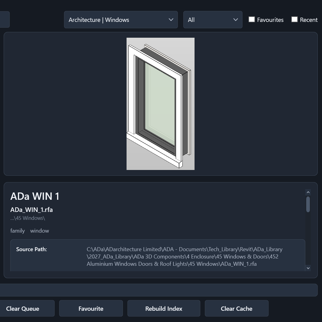 Family preview and loading controls in the Flow Content Browser
